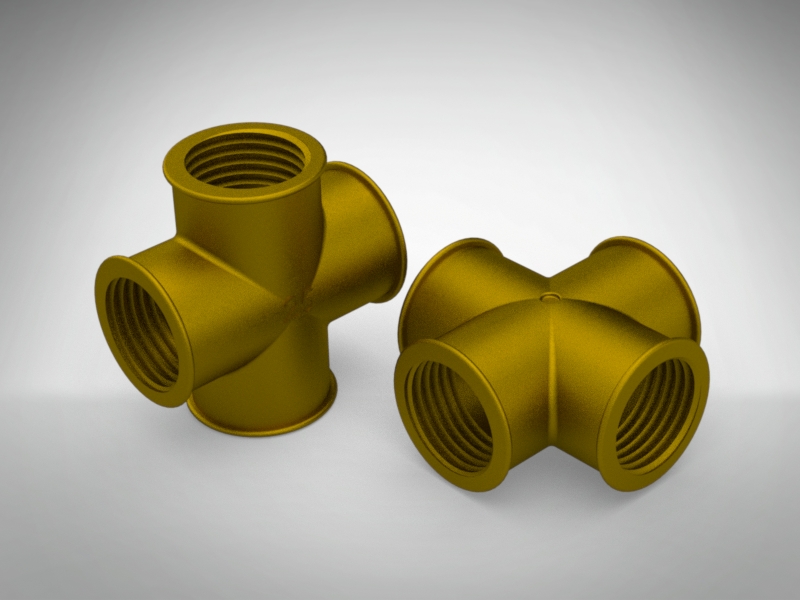 1英寸BSP（d25）十字接头